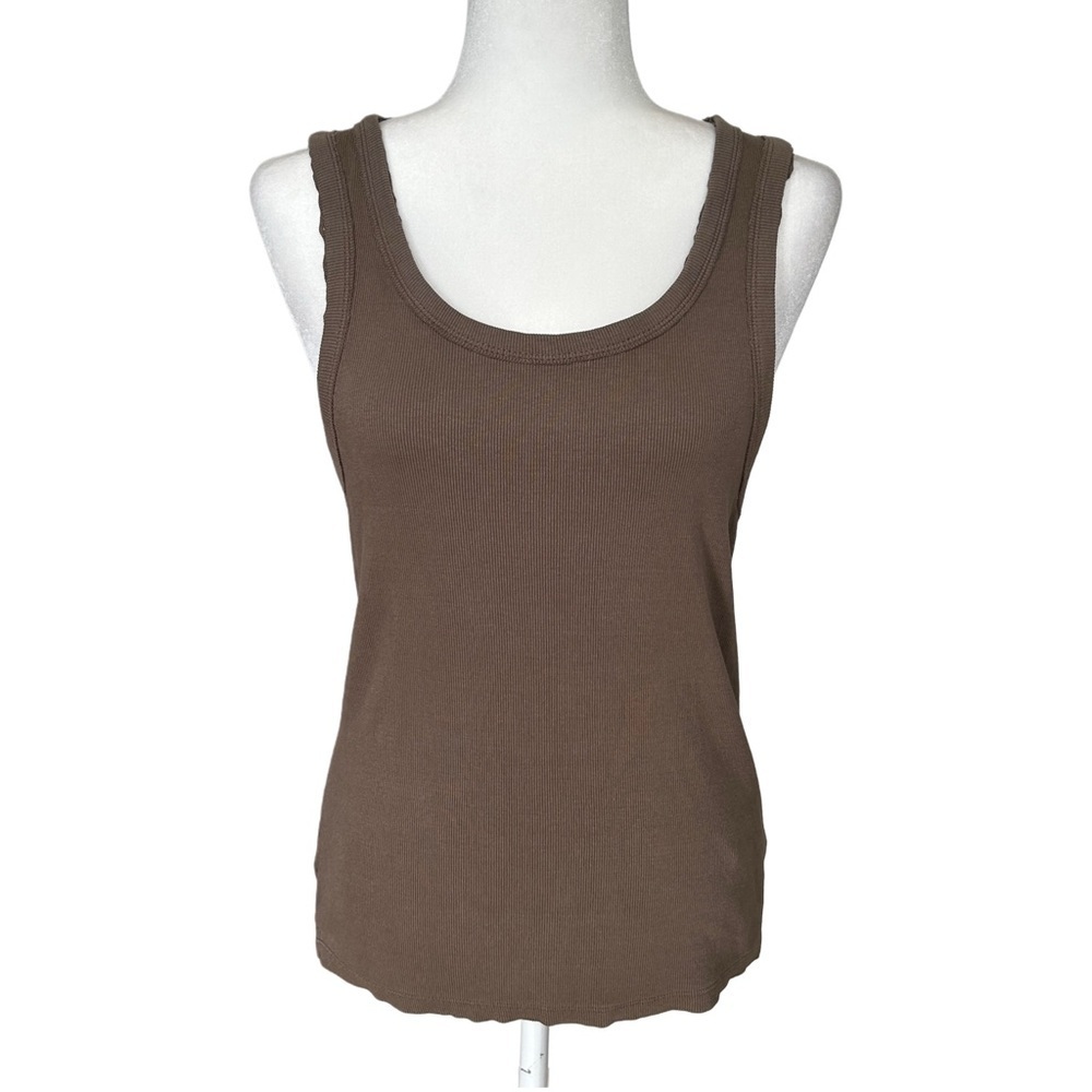 We The Free Brown Kate Scoop Tank Top Size Medium